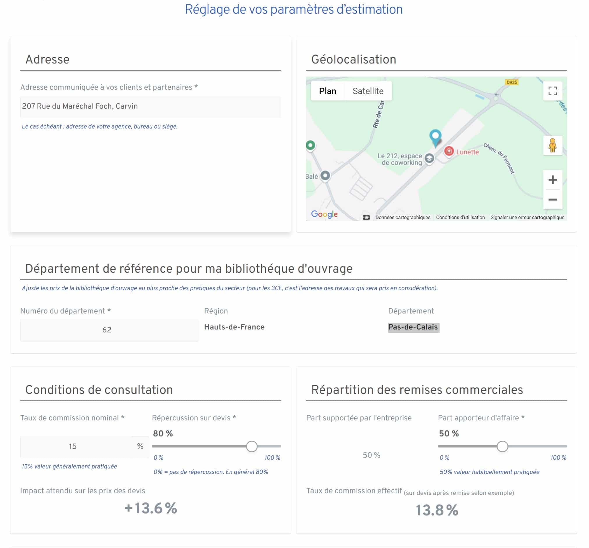 Paramètres estimation MP6