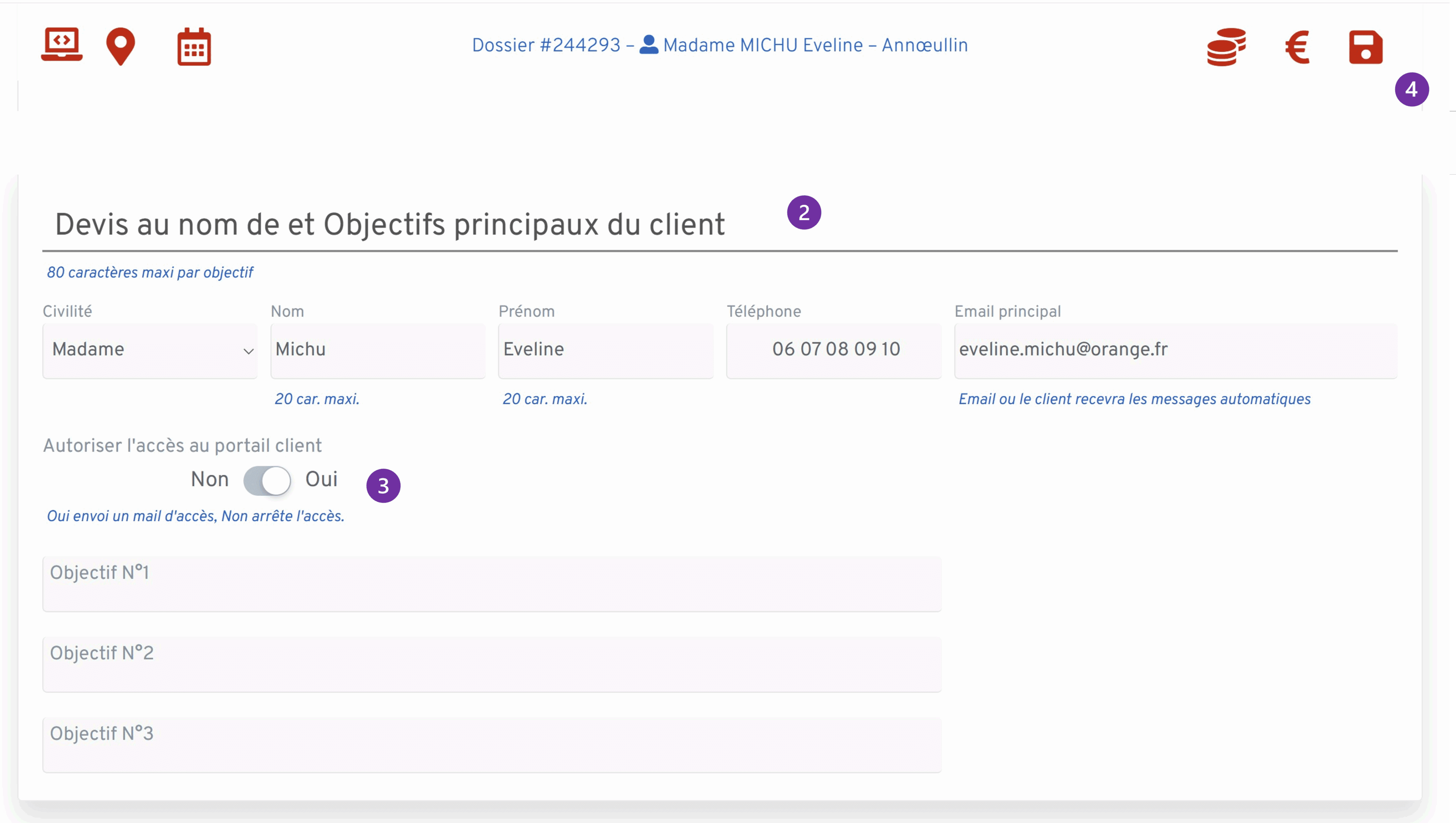 Acces portail client section devis au nom de scaled