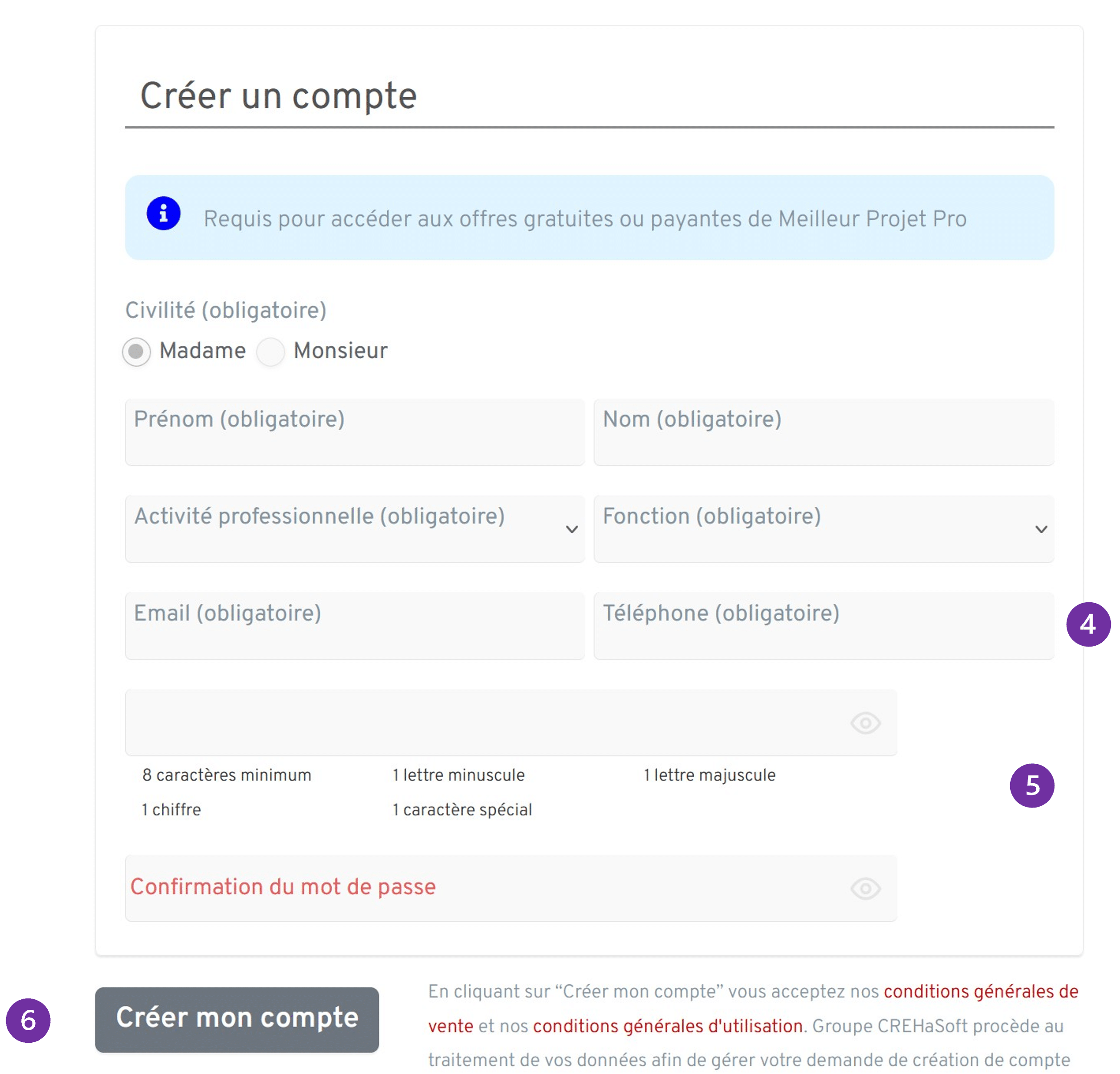 Formulaire dinscription 1