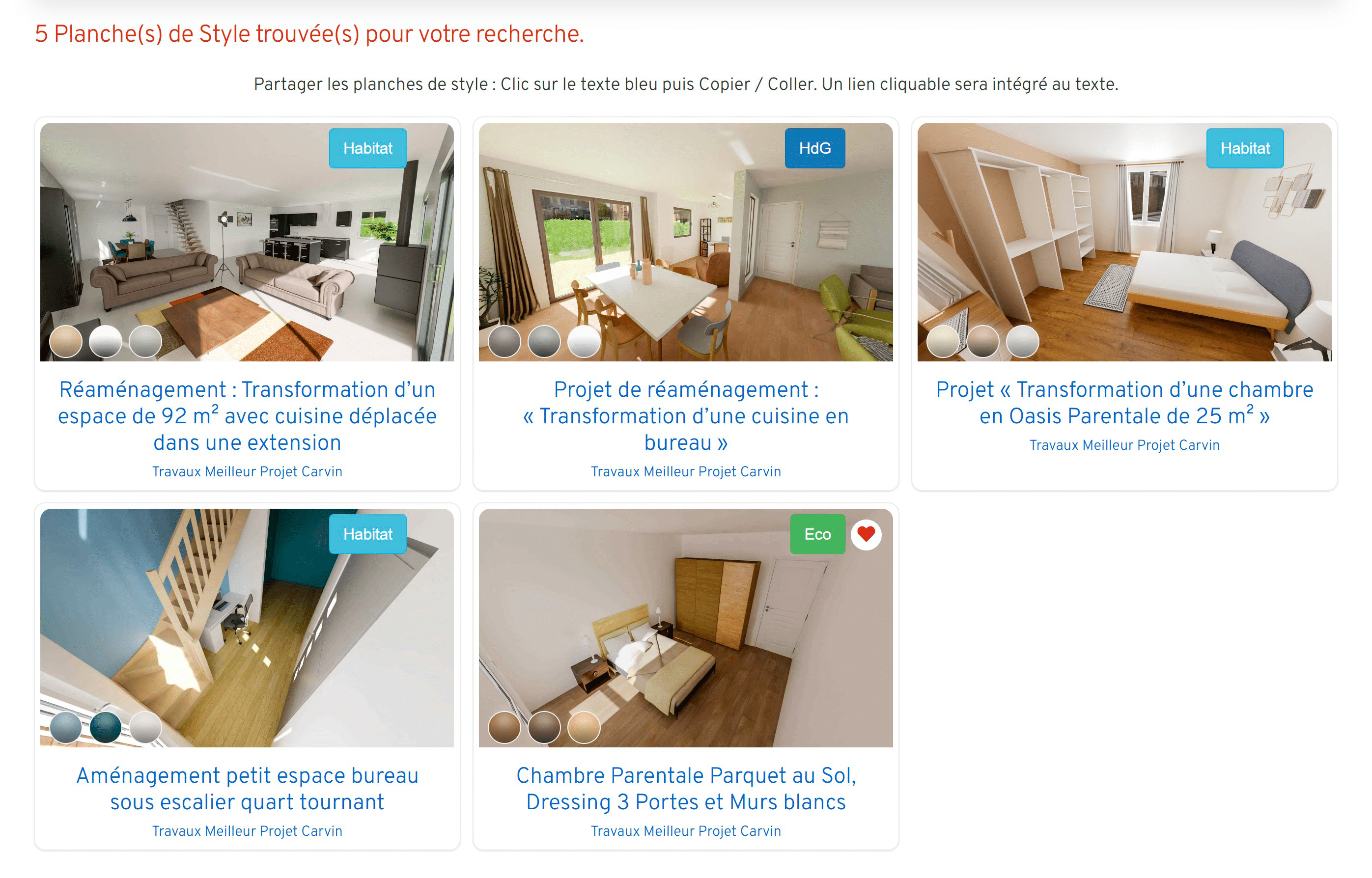 Architectes d'intérieur 2 Planches de style Moodboards new