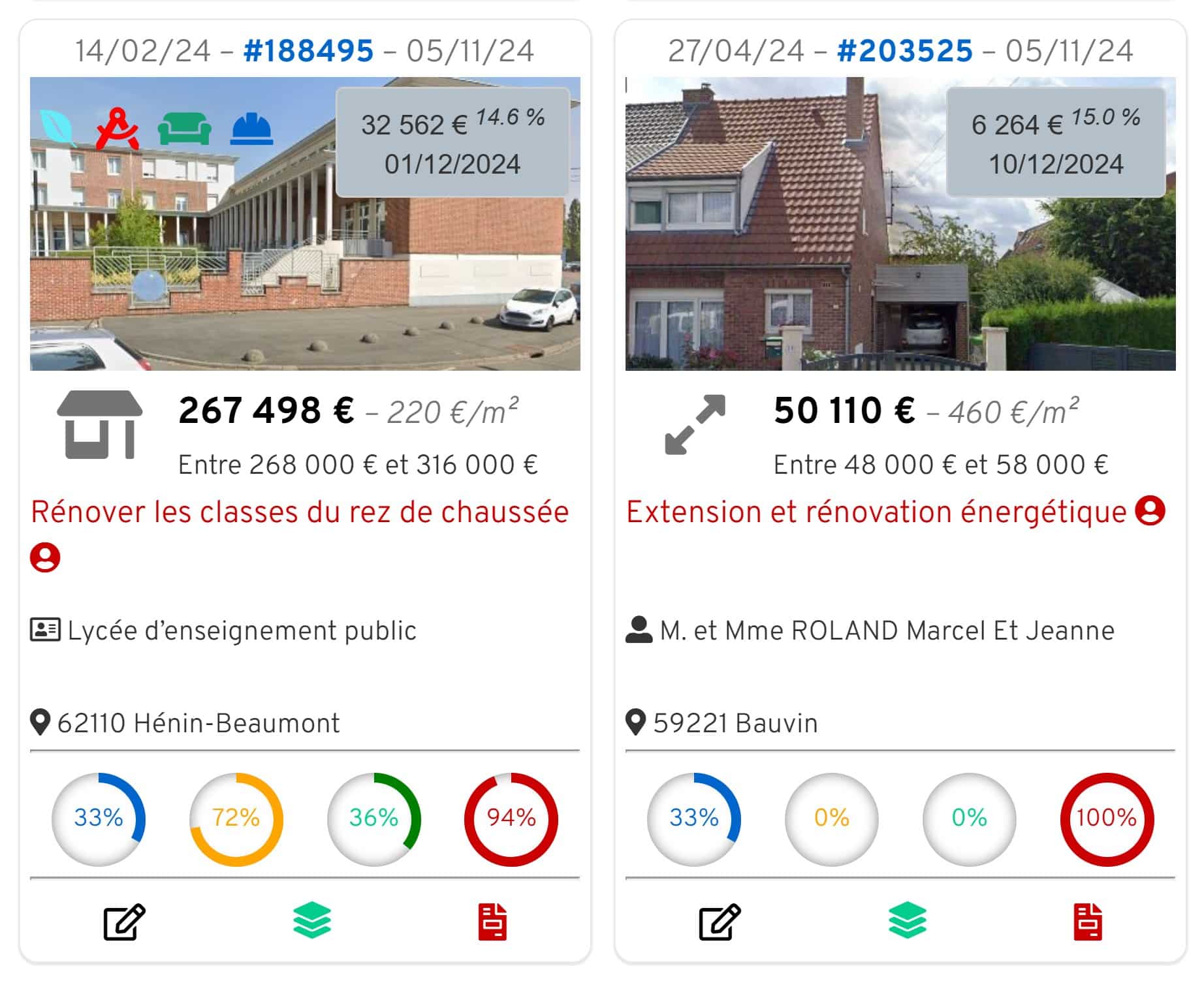 Architectes d'intérieur 4 Projets clients illimite