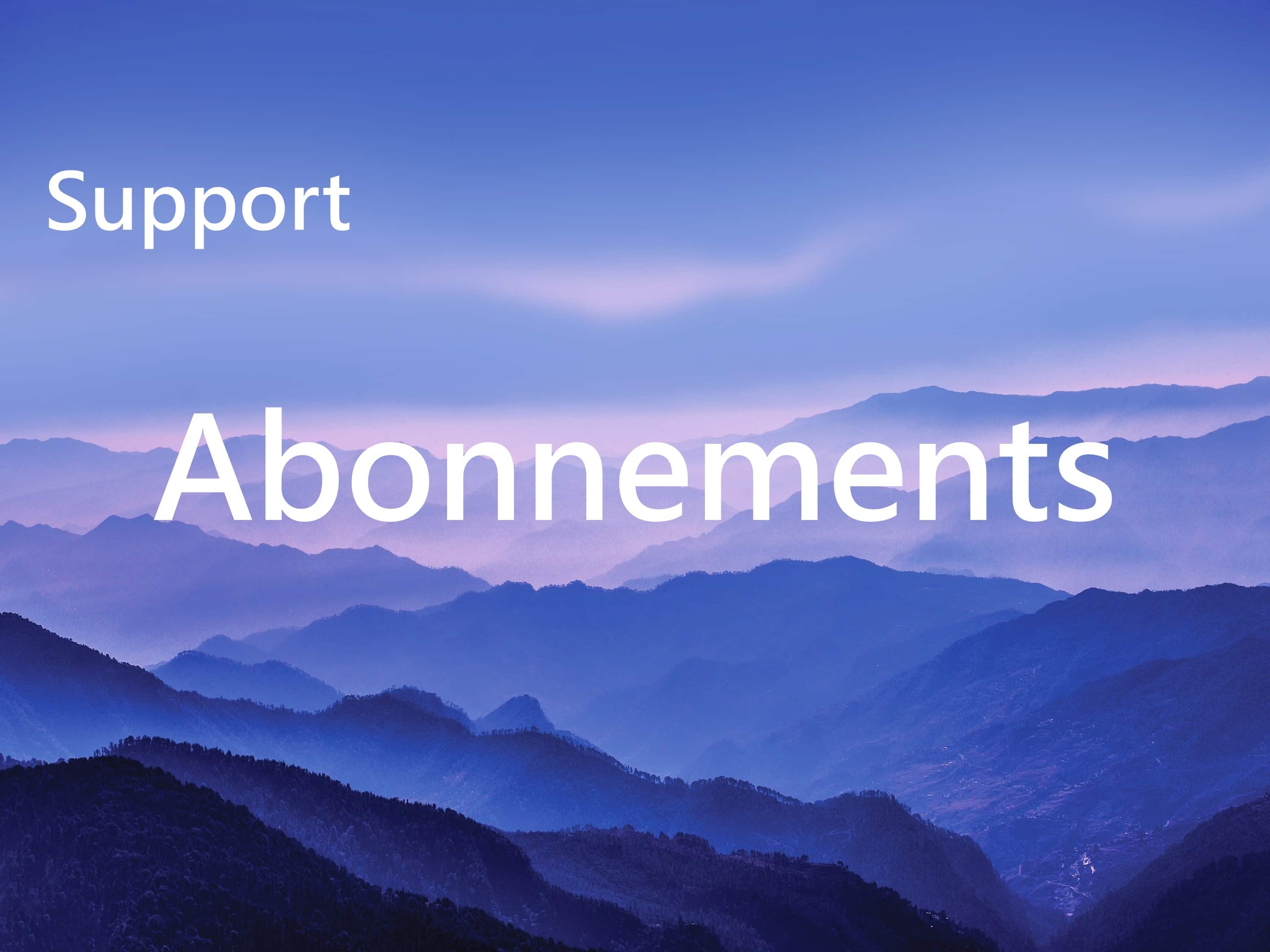 Support Abonnements
