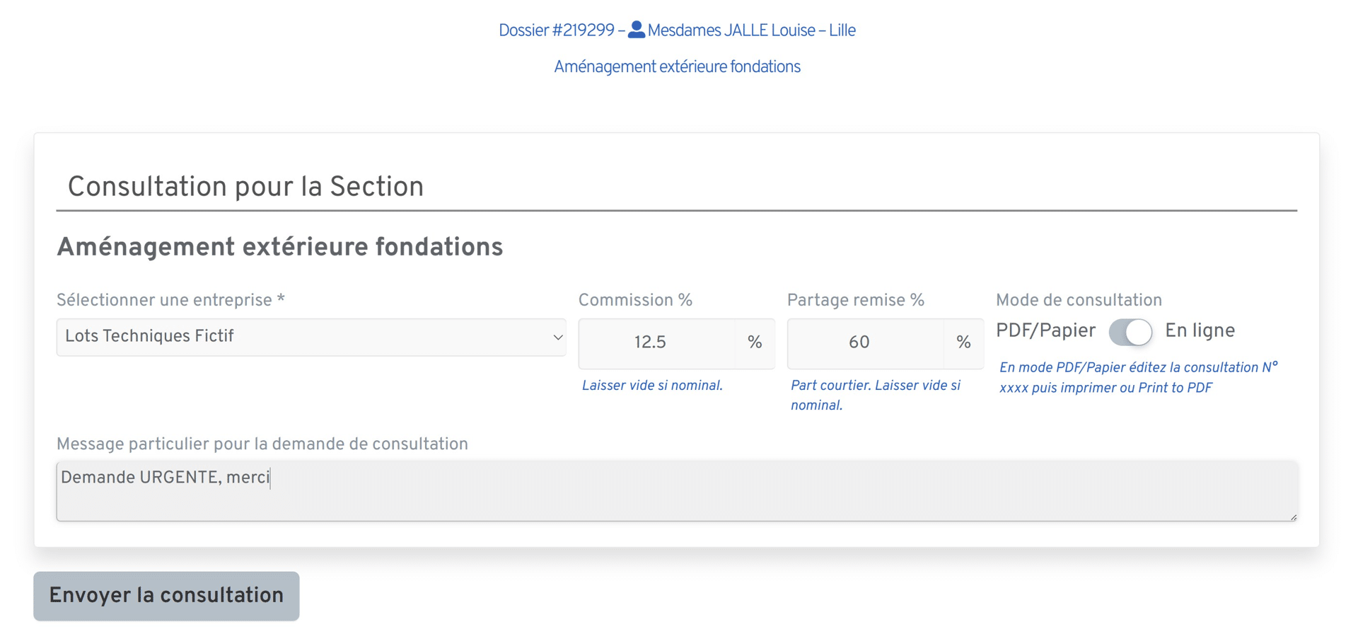 Consultations 3 Consultations nouvelle consultation