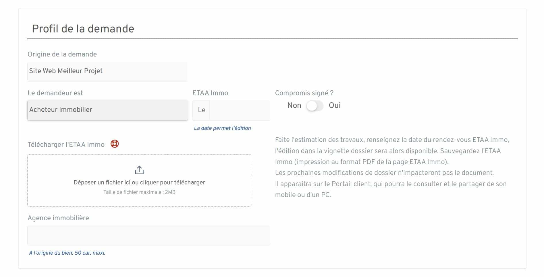 Dossiers clients 5 Dossier client liste des demandeur