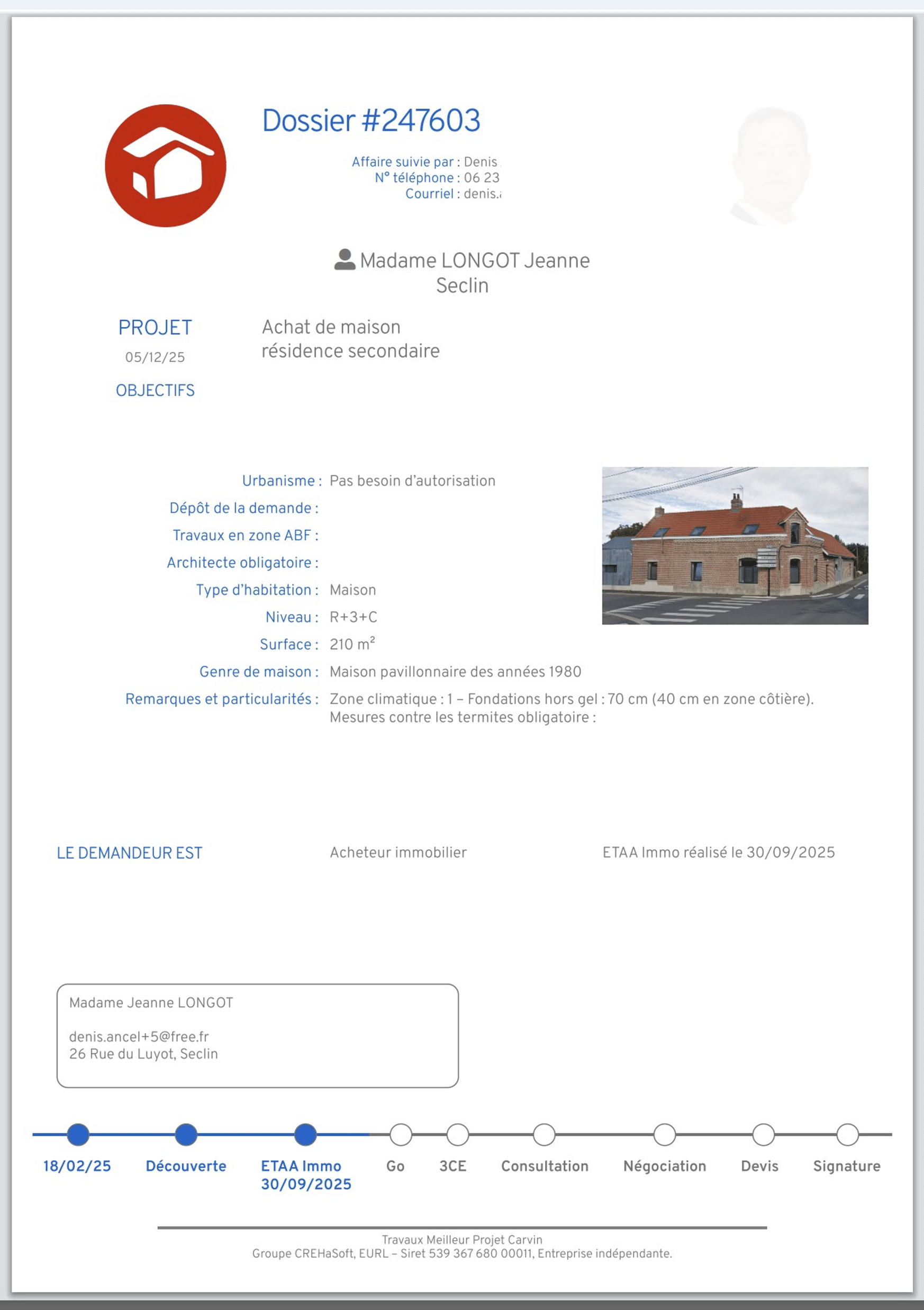 ETAA Immo 2 ETAA Immo Fiche client