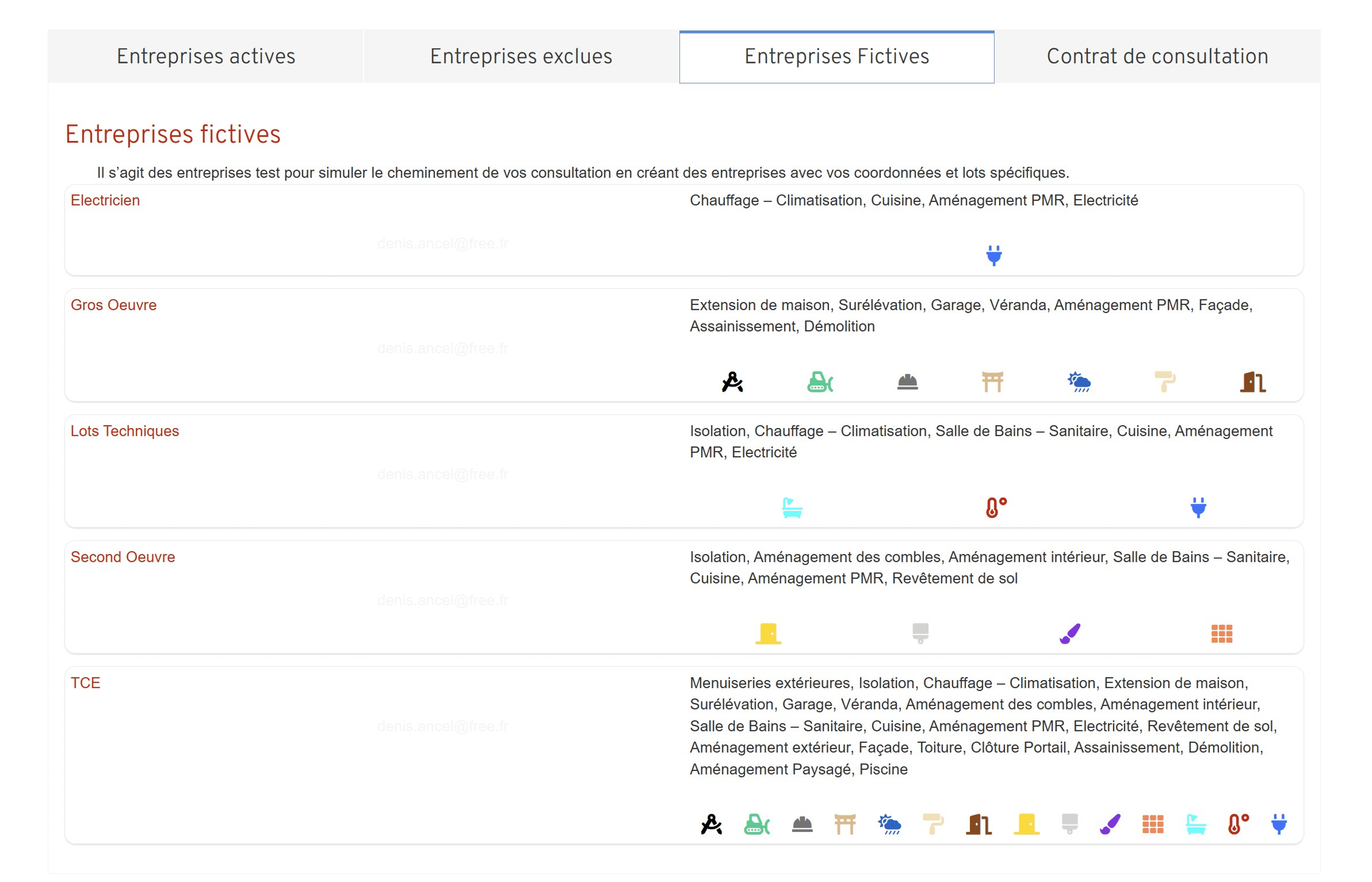 Réseau d'entreprises 5 Reseau dentreprises Entreprises fictives