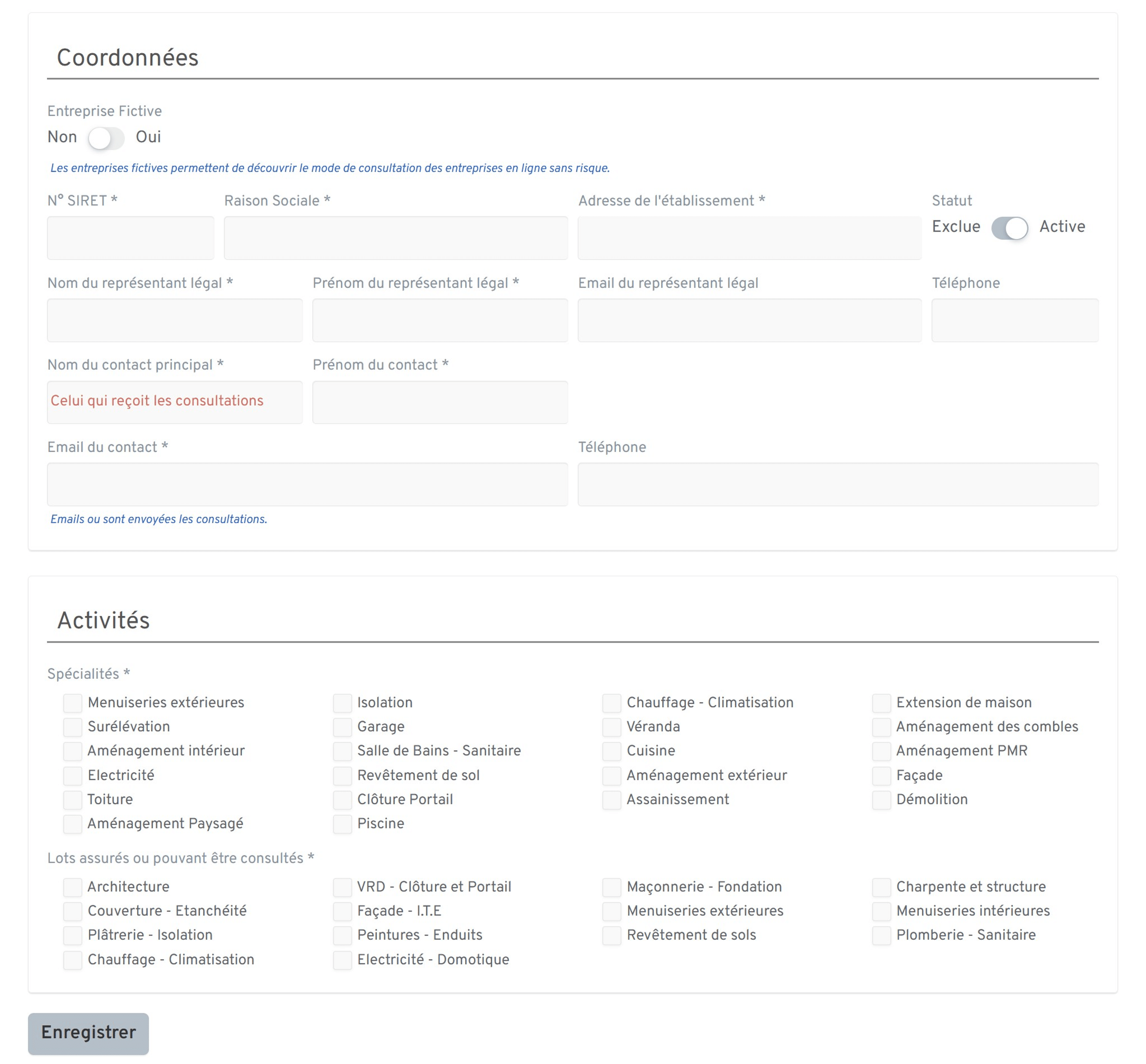 Réseau d'entreprises 4 Reseau dentreprises ajouter une entreprise